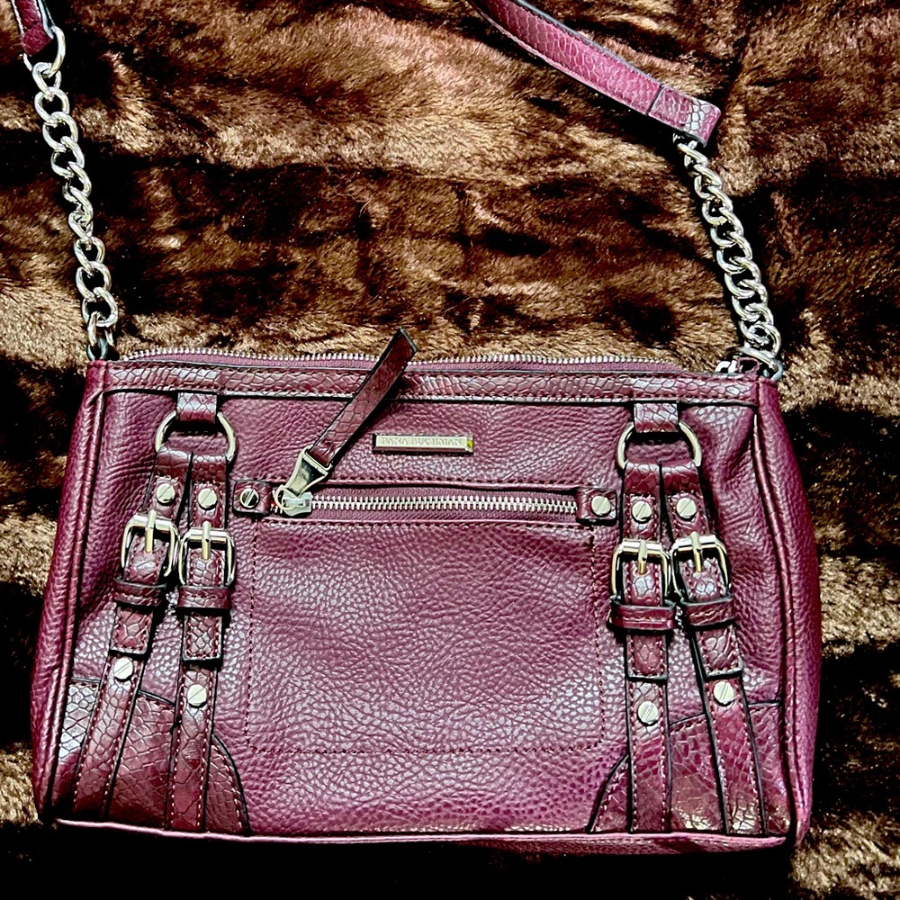 Dana Buchman Burgandy Crossbody